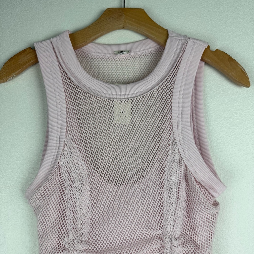 NEW Daily Practice by‎ Anthropologie Forward Line Pink Midi Dress Womens XSP - Picture 4 of 14